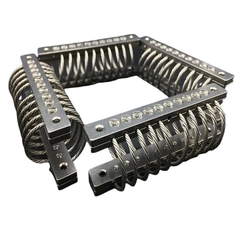 0.5KG UAV Camera Drone Embedded Electronics Cabinet کنترل شوک لرزش JGX-0160D-2.2A جدا کننده سیم فولاد ضد زنگ