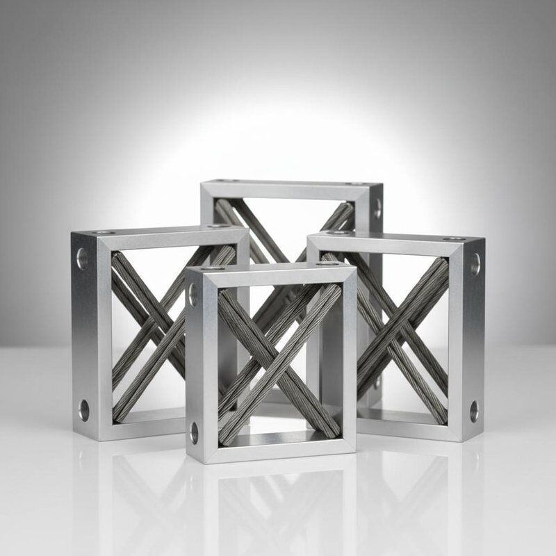 100G ضدصدمه جداکننده سیم با فولاد ضد زنگ یا ساخت آلومینیوم - ISO9001: نصب ارتعاش گواهی شده 2015