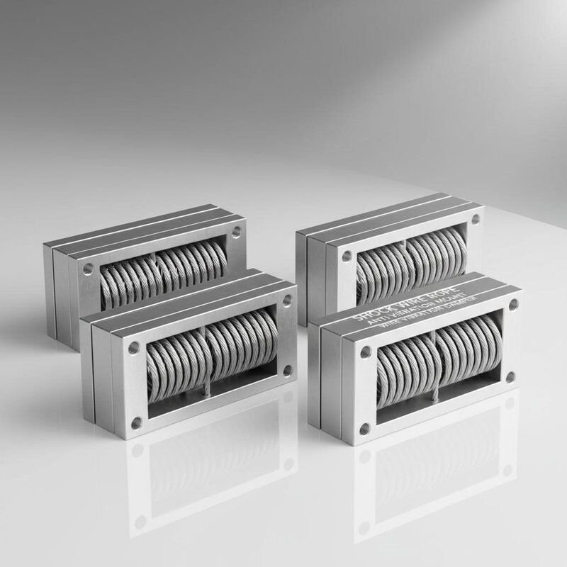 سیم بکسل فولاد ضد زنگ با حداکثر بار استاتیک 370 کیلوگرم برای میرایی شوک و لرزش دریایی